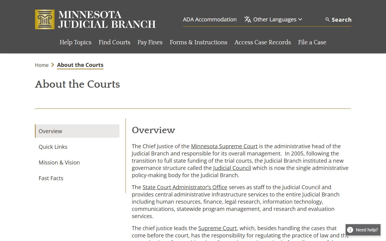 Sherburne County court records Minnesota court structure