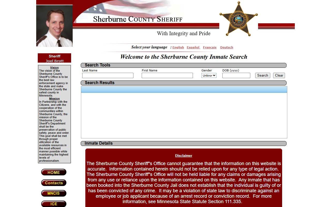 Sherburne County inmate records direct inmate locator