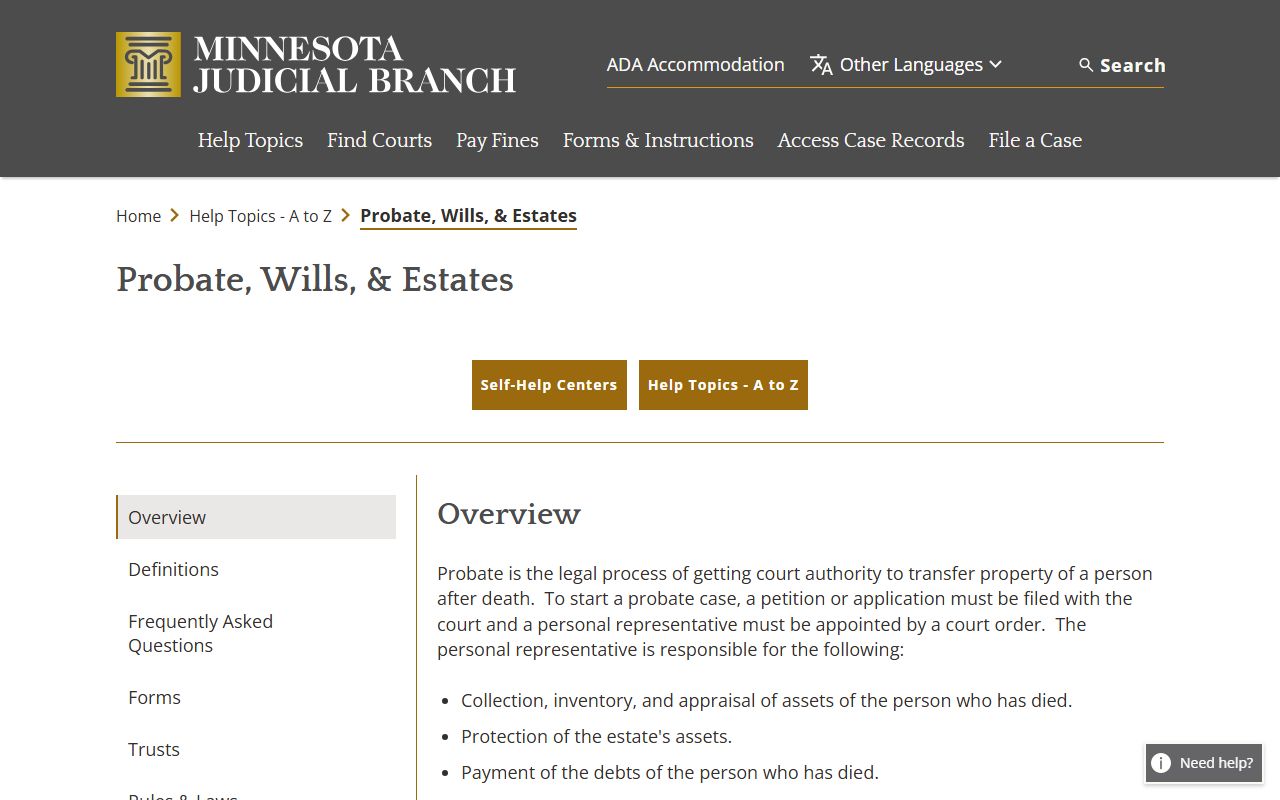 Sherburne County probate records wills and estates overview